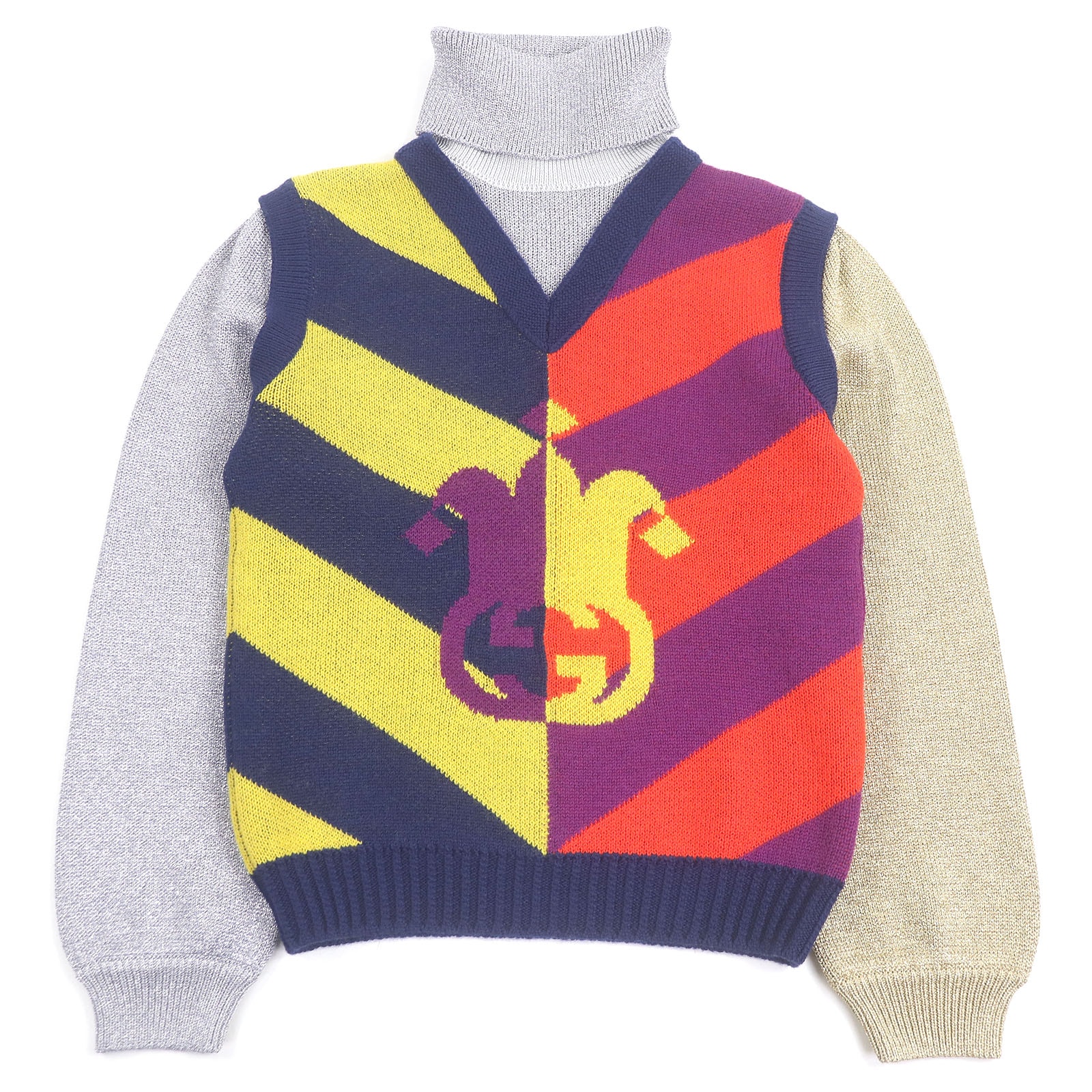 未使用品 グッチ セーター マルチカラー メンズ S 724770