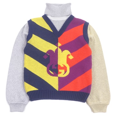 未使用品 グッチ セーター マルチカラー メンズ S 724770