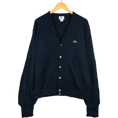 古着 80~90年代 ラコステ LACOSTE IZOD アクリルニットカーディガン USA製 メンズL相当 ヴィンテージ/eaa588843