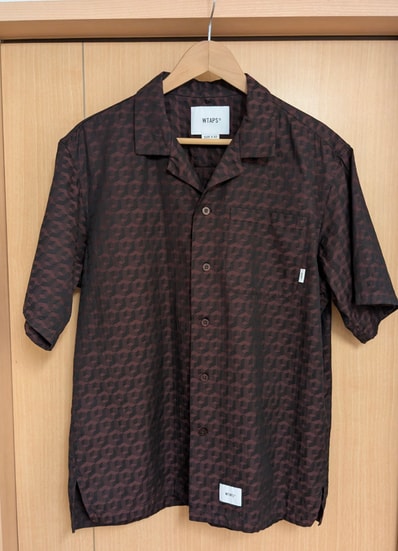 WTAPS Frio 01 / SS / Cotton. Herringbone. Textile "Burgundy"