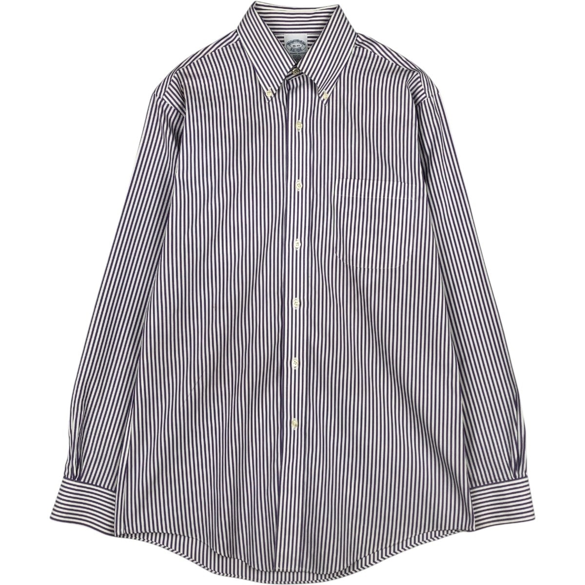 古着 ブルックスブラザーズ Brooks Brothers Est.1818 長袖 ボタンダウンストライプシャツ メンズM相当/eaa676462