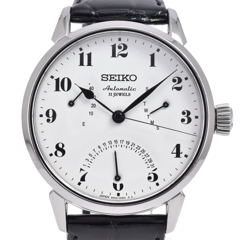 セイコー SEIKO SARD007/6R24-00E0 プレサージュ デイデイト 琺瑯ダイヤル  自動巻き メンズ 良品 内箱・保証書付き 腕時計 G#149937