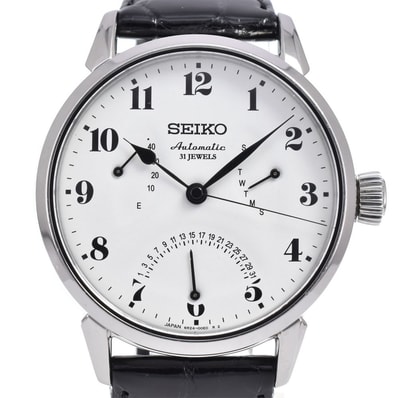 セイコー SEIKO SARD007/6R24-00E0 プレサージュ デイデイト 琺瑯ダイヤル 自動巻き メンズ 良品 内箱・保証書付き 腕時計 G#149937