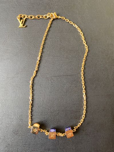 Louis Vuitton Gamble Necklace "Gold"