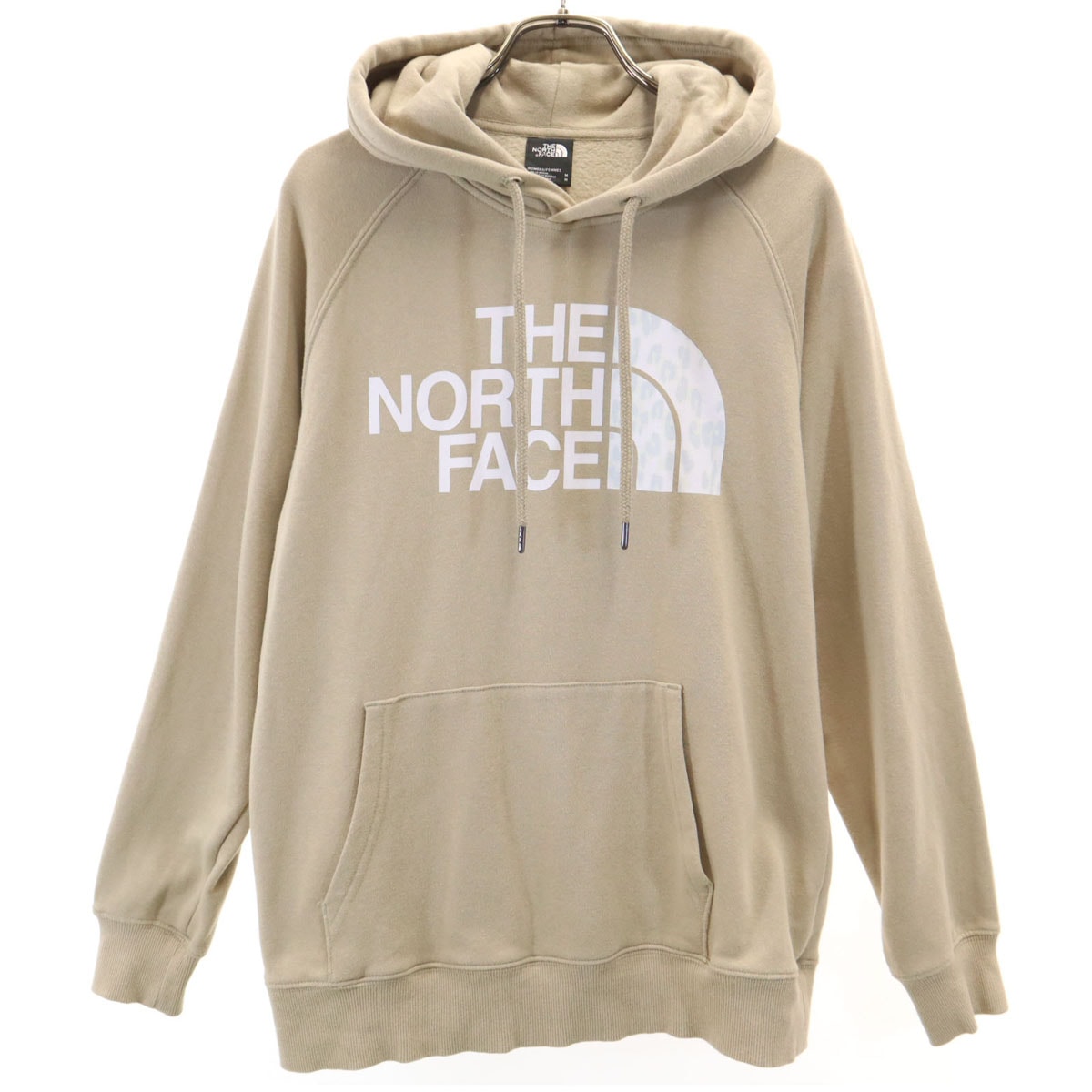 THE NORTH FACE ノースフェイス 長袖 スウェットパーカー M ベージュ プルオーバー 裏起毛