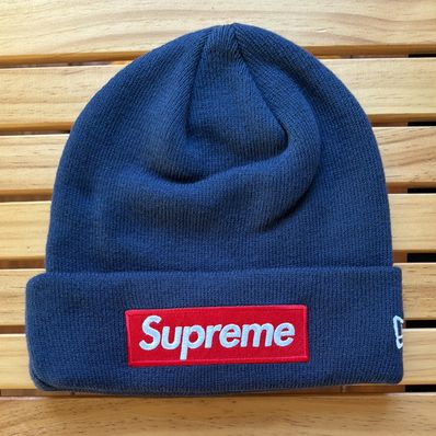 Supreme New Era Box Logo Beanie "Navy" (24FW)