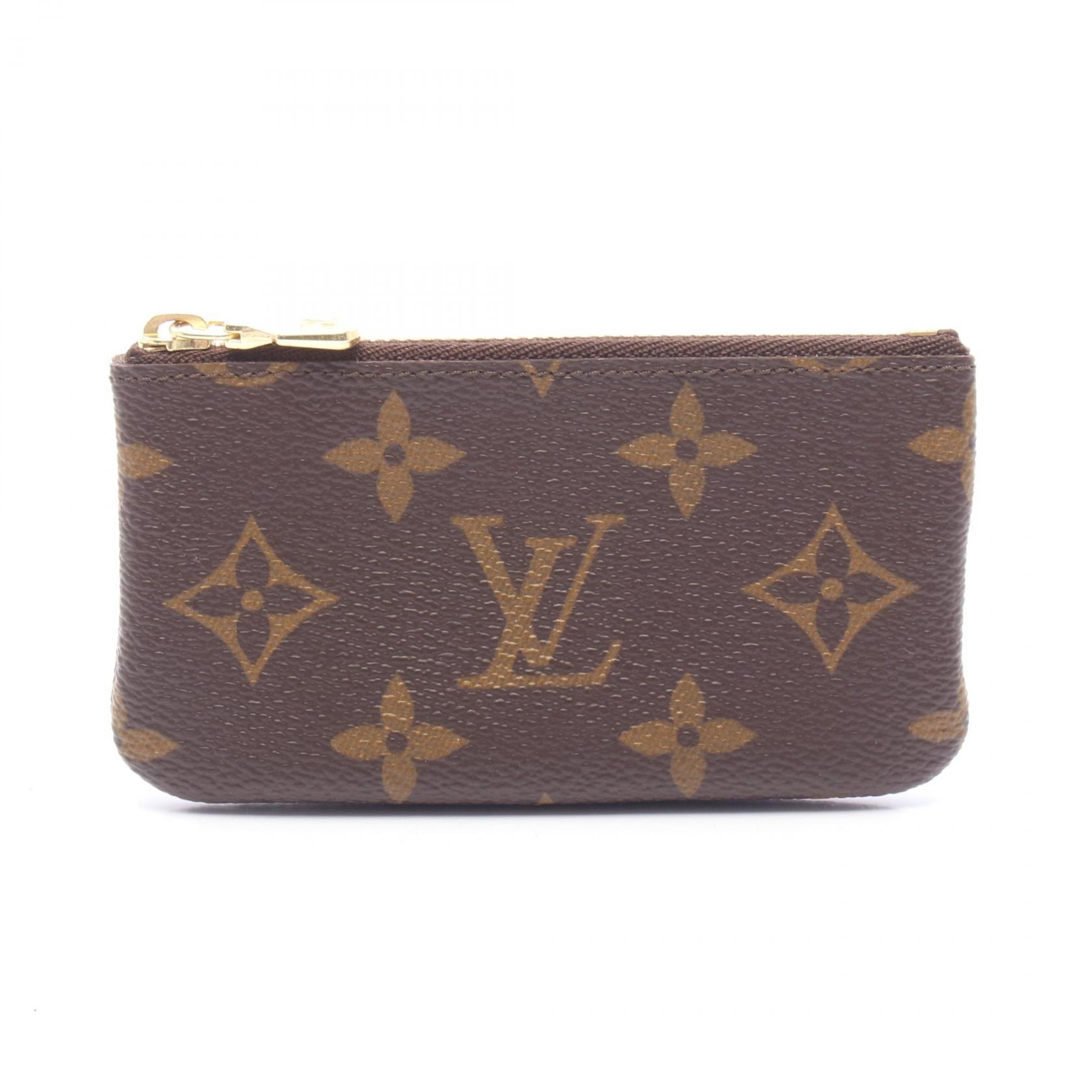 ルイ・ヴィトン LOUIS VUITTON ポシェットクレ モノグラム コインケース 財布 PVCコーティングキャンバス モノグラム メンズ レディース ブラウン系 M62650 【中古】