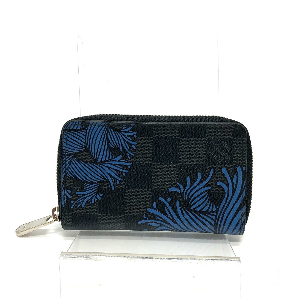 ルイヴィトン LOUIS VUITTON クリストファーネメス ジッピー N41687 ダミエグラフィット コインパース 財布 ウォレット コインケース ダミエグラフィットキャンバス ブラック