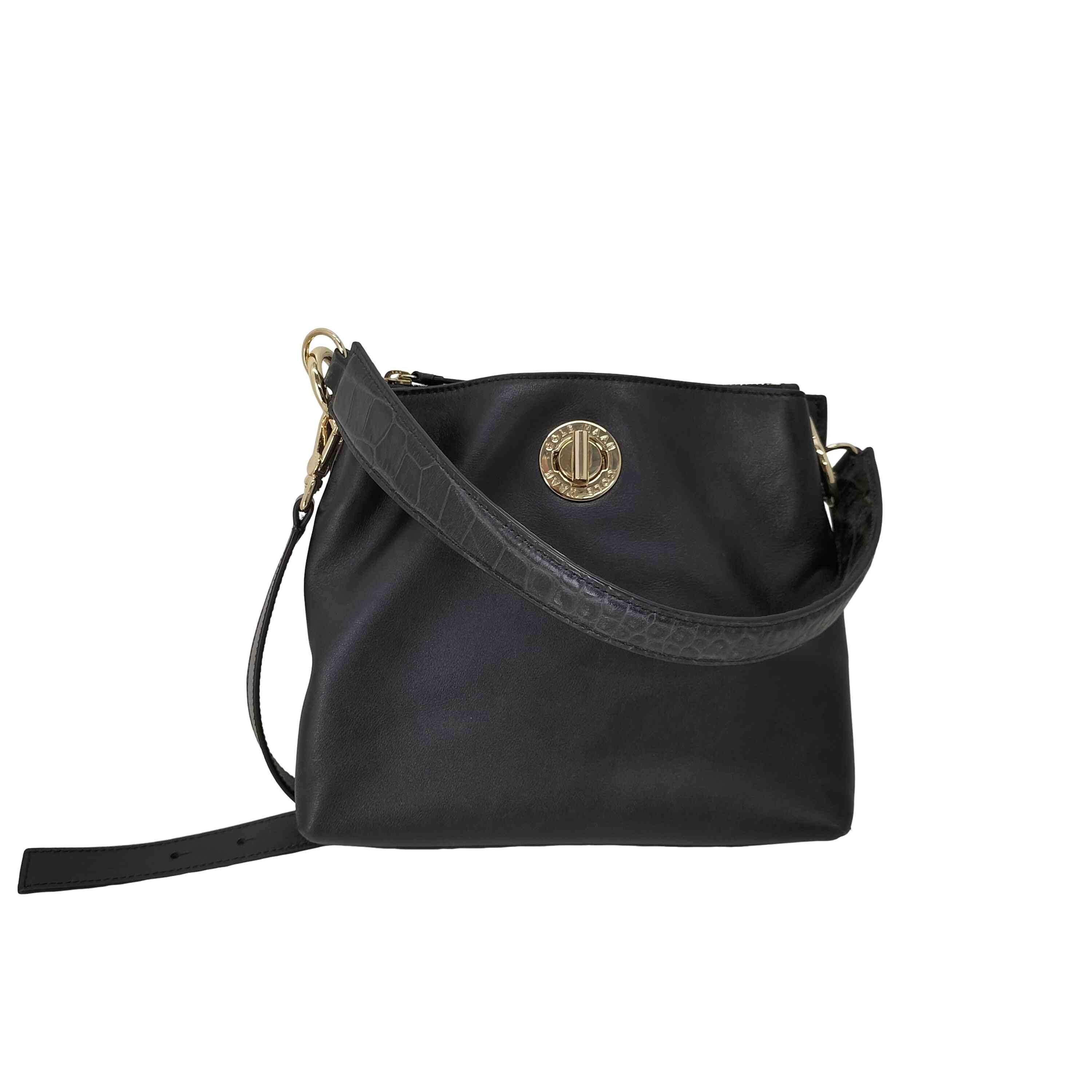 スモール ターンロック バケットバッグ レザー ショルダーバッグ ハンドバッグ【1142058167591】