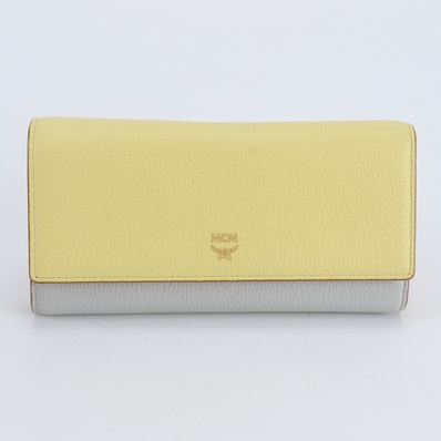 ■極美品 MCM エムシーエム 長財布 レザー