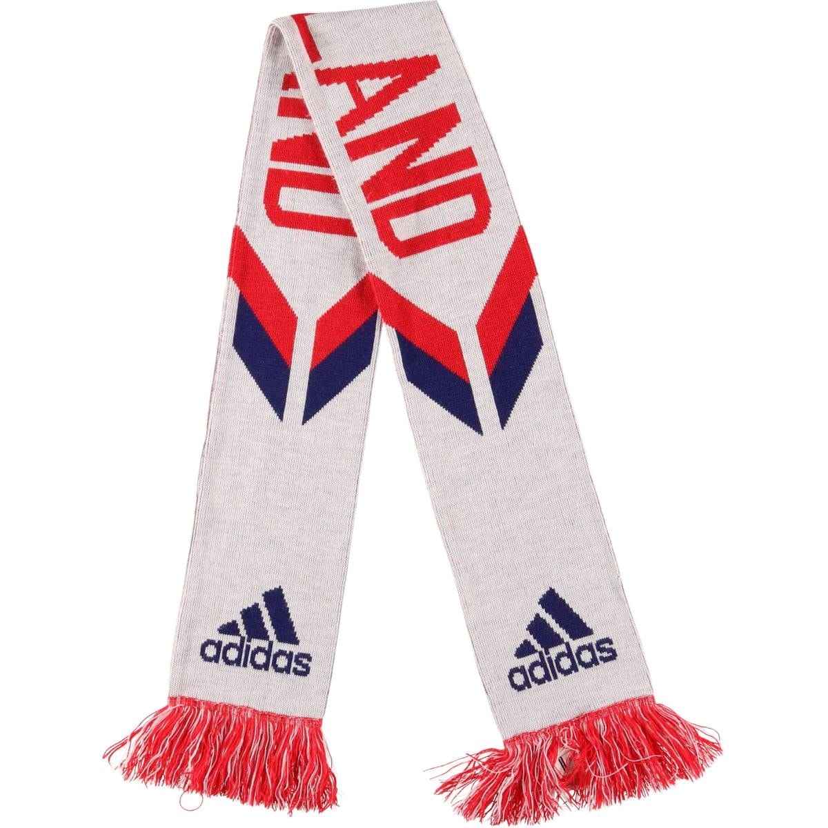 古着 アディダス adidas ENGLAND イングランド代表 サッカー アクリルマフラー ドイツ製/gaa006320