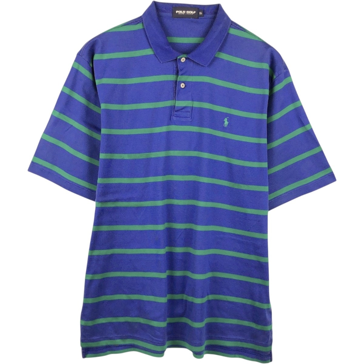 古着 ラルフローレン Ralph Lauren POLO GOLF ポロゴルフ 半袖 ボーダー ポロシャツ メンズXL相当/eaa667503