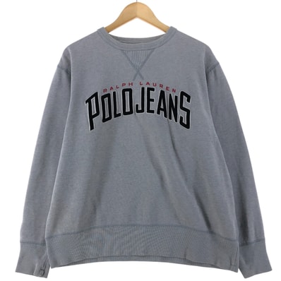 古着 ラルフローレン Ralph Lauren POLO JEANS COMPANY ロゴスウェットシャツ トレーナー メンズM相当/eaa532708