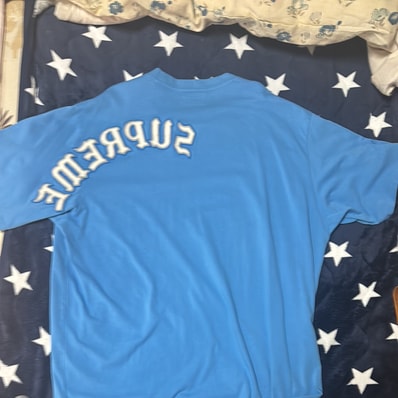 Supreme Brushed Arc S/S Top "Light Blue"