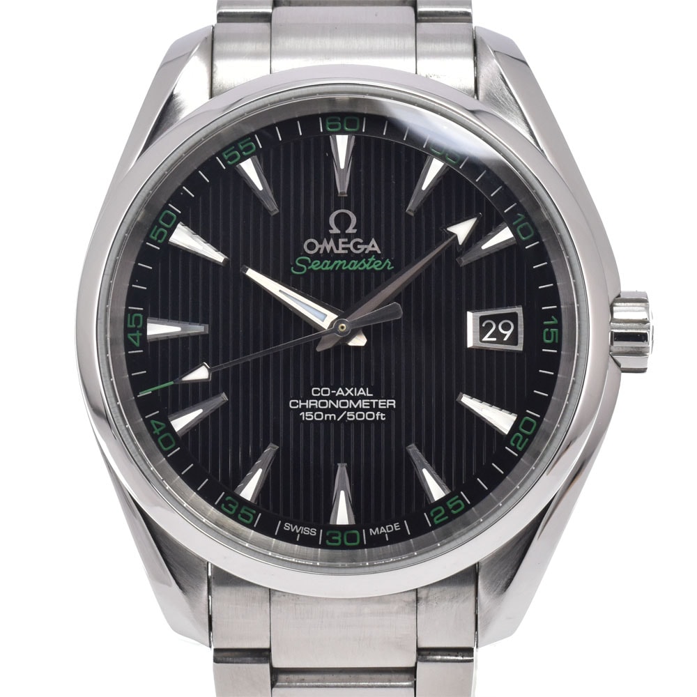 オメガ OMEGA 231.10.42.21.01.001 シーマスター アクアテラ デイト クロノメーター CO-AXIAL メンズ 美品 保証書付き 腕時計 J#150098