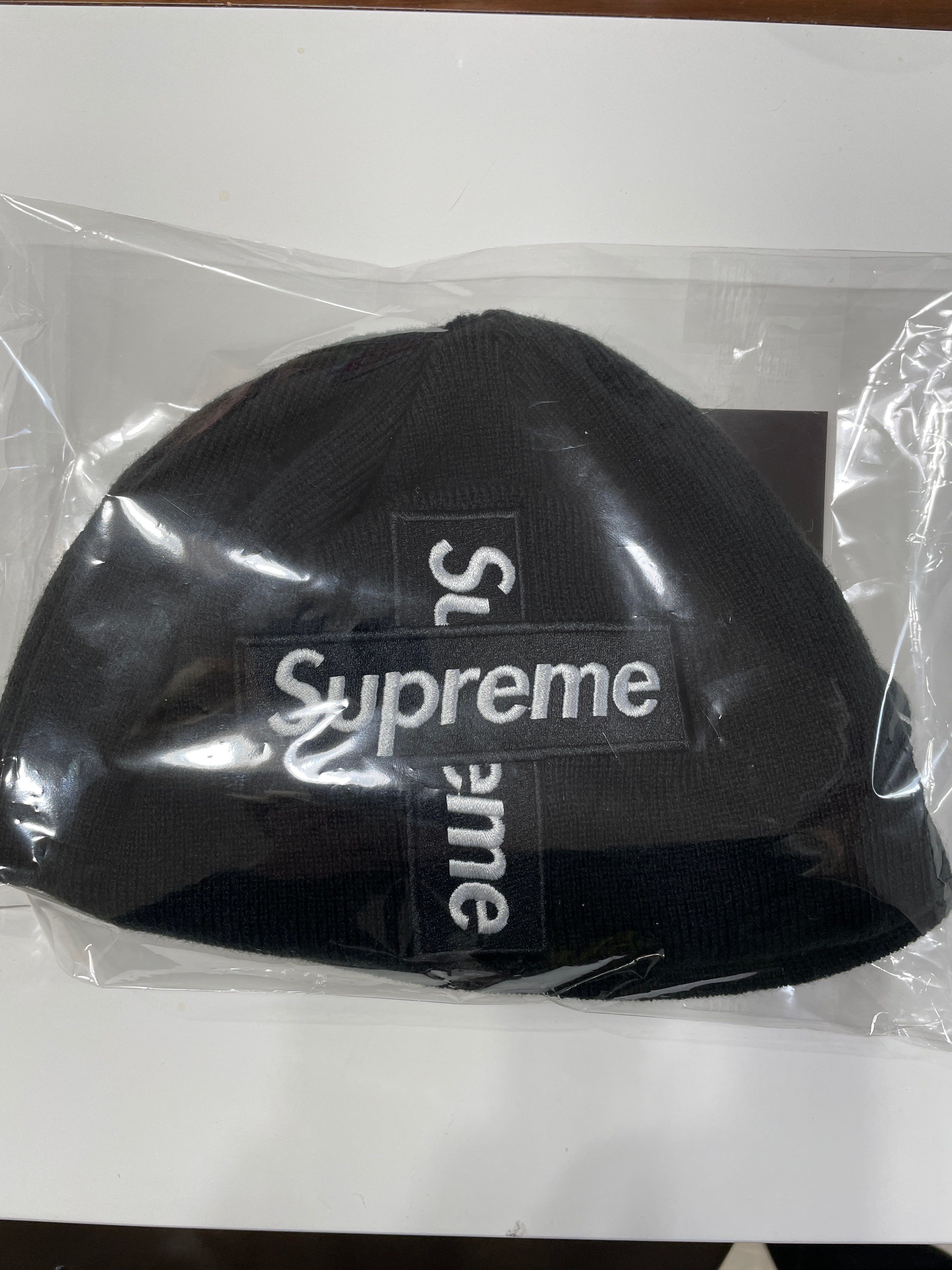 Supreme New Era® Cross Box Logo Beanie "Black"