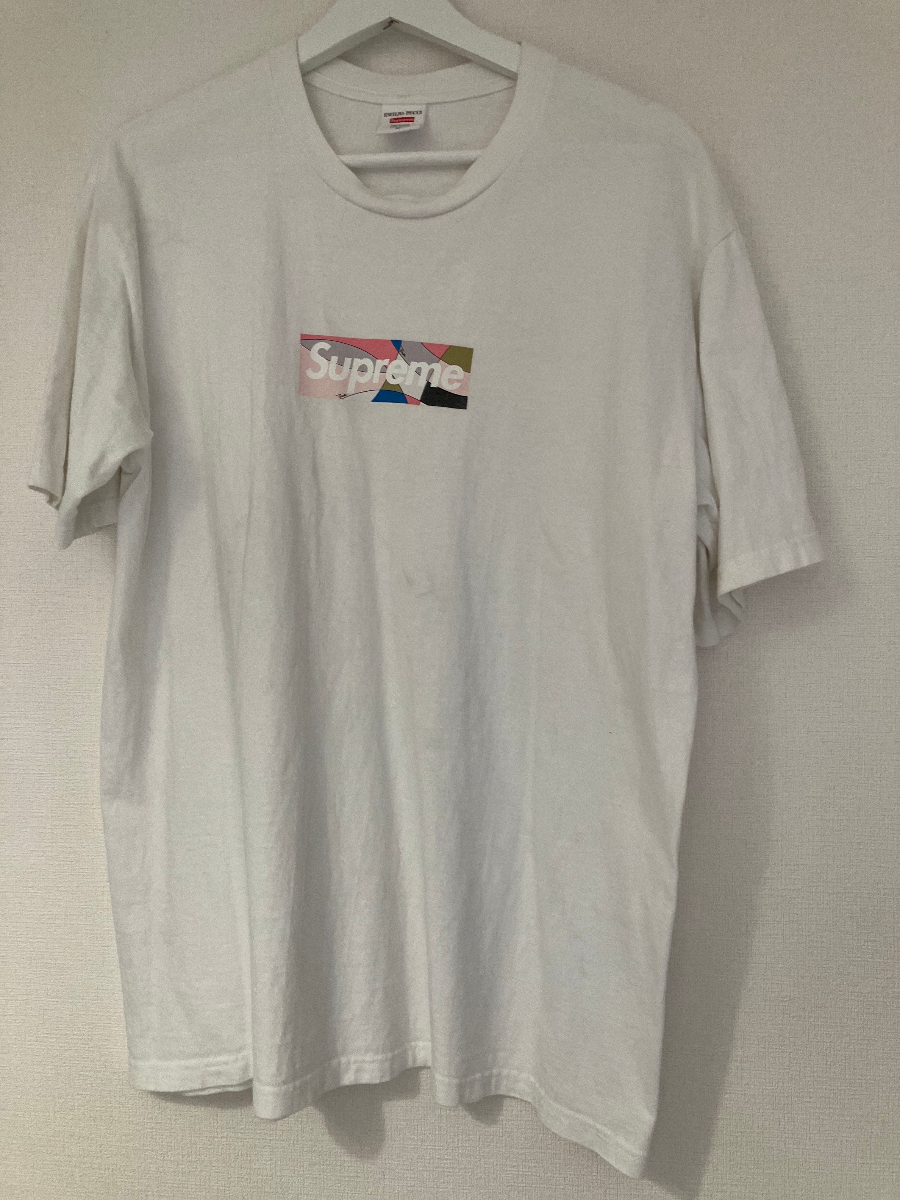 Supreme / Emilio Pucci® Box Logo Tee "White/Pink"