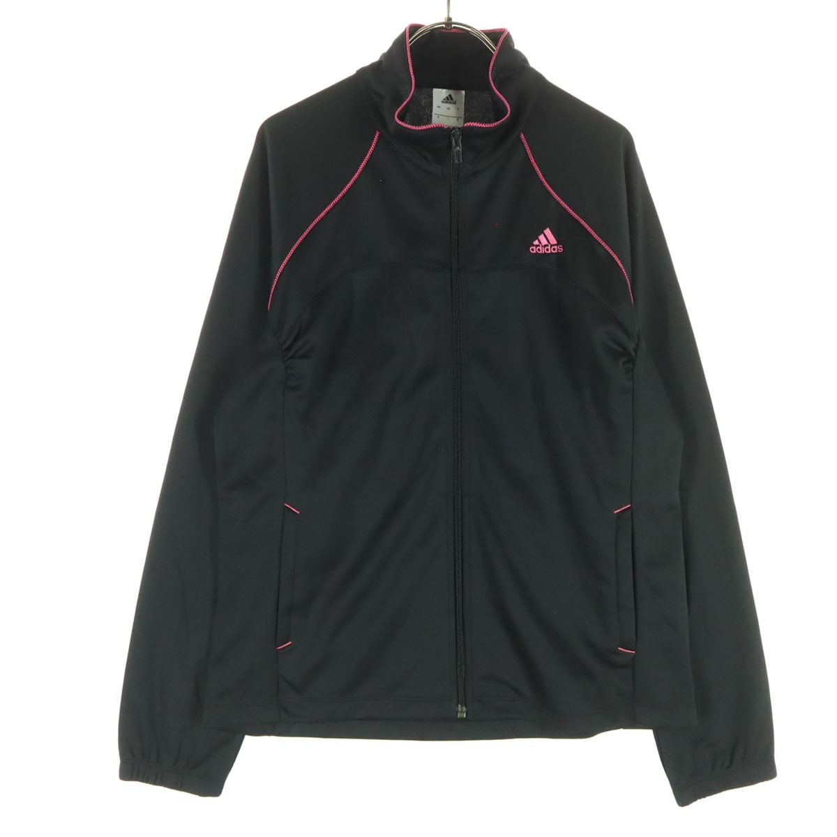 adidas アディダス ワンポイントロゴ 長袖 トラックジャケット OT ブラック ジャージ