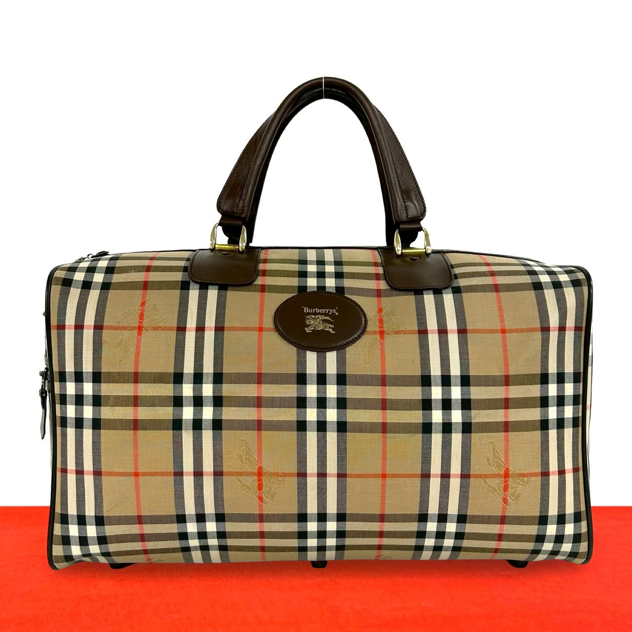 B (目立った傷や汚れなし)】BURBERRY バーバリー シャドーホース ロゴ