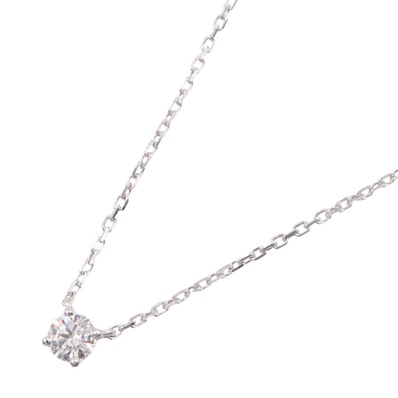 カルティエ CARTIER 1895 ソリテール ネックレス ネックレス ジュエリー K18WG(ホワイトゴールド) ダイヤモンド レディース シルバー系 / クリア系 【中古】