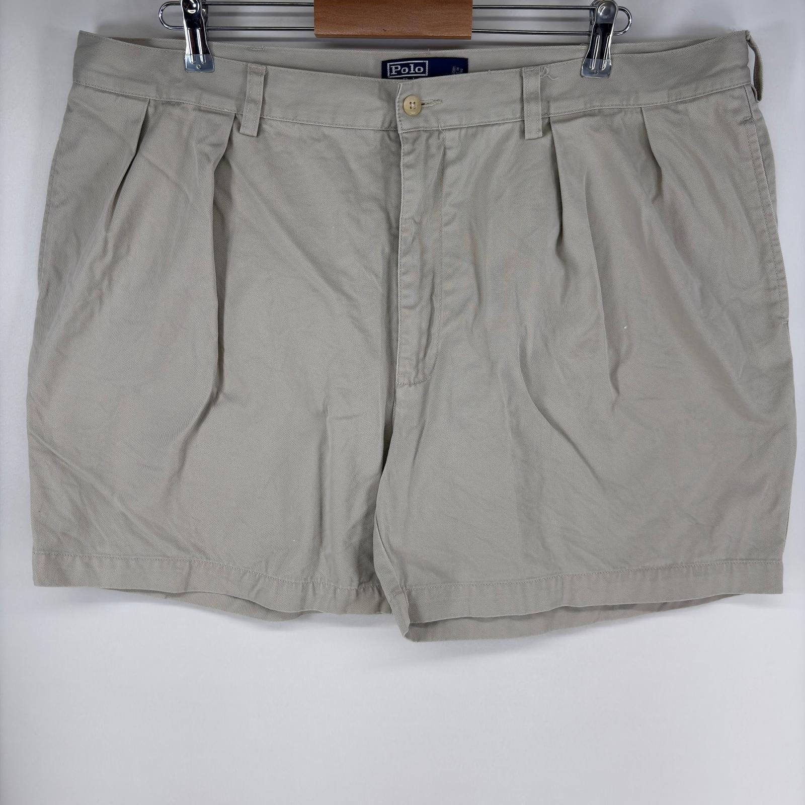 古着 ポロバイラルフローレン Polo by Ralph Lauren パンツ チノ ポロチノ ANDREW SHORT ショーツ ハーフ w42  グレー系 メンズ