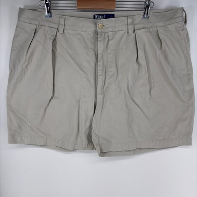 古着 ポロバイラルフローレン Polo by Ralph Lauren パンツ チノ ポロチノ ANDREW SHORT ショーツ ハーフ w42 グレー系 メンズ
