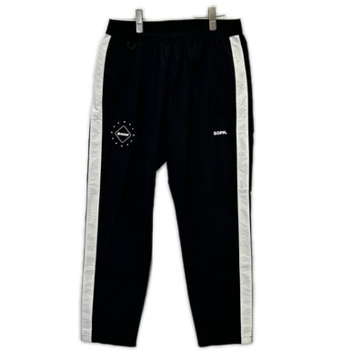 エフシーリアルブリストル ×SOPH. FCRB-222011 ブラック×ホワイト ナイロン SIDE LINE TRAINING PANTS M