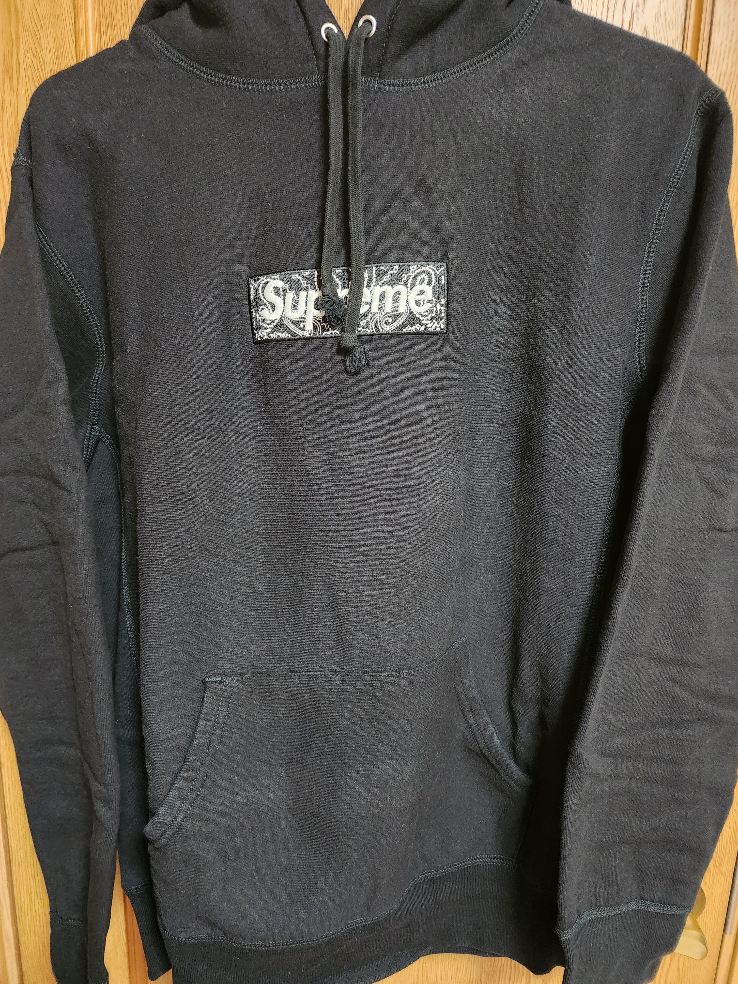 Supreme Bandana Box Logo Hooded Sweatshirt "Black"