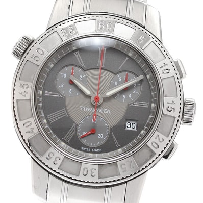 ティファニー マークT-57 クロノグラフ デイト メンズ 【中古】