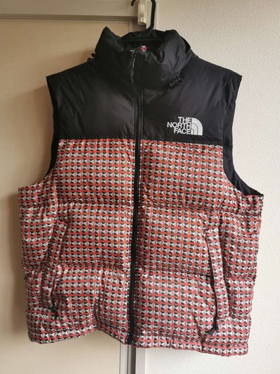 Supreme x The North Face Studded Nuptse Vest "Red"