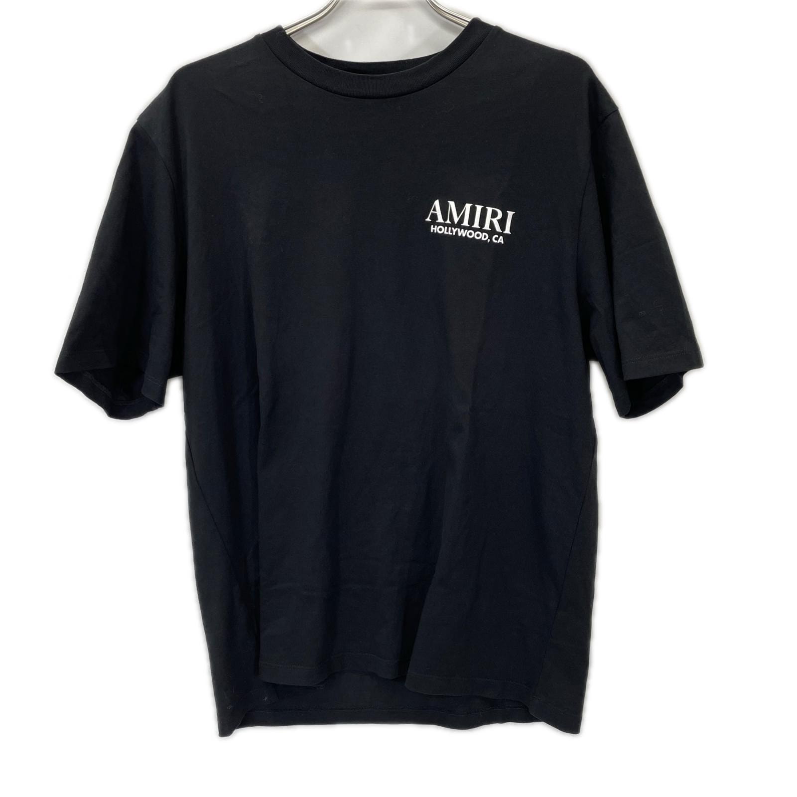 アミリ ブラック ボーンロゴ Tシャツ L