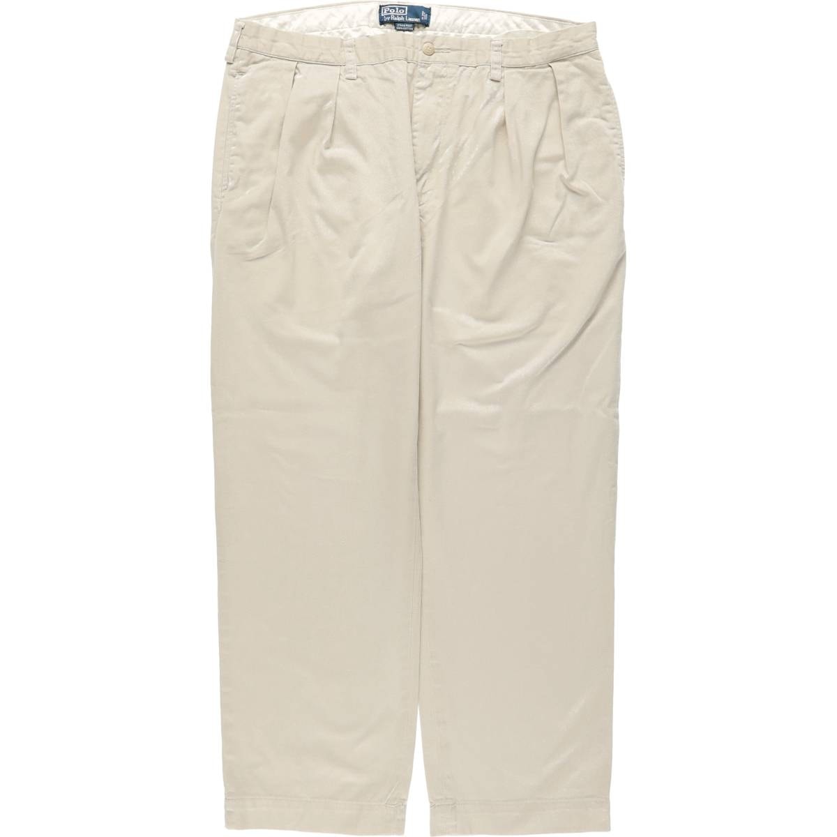 古着 ラルフローレン Ralph Lauren ETHAN PANT ツータック チノパンツ メンズw37相当/eaa679055