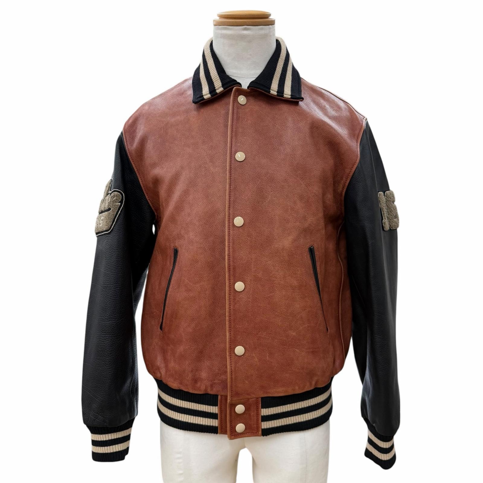 極美品 セリーヌ スタジャン ブラウン メンズ 34 2EA48131O