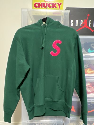 Supreme S Logo Hooded Sweatshirt "Green" (19FW)