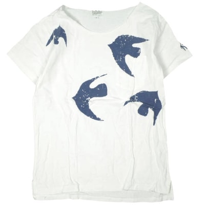 FWK by ENGINEERED GARMENTS エフダブリューケー エンジニアードガーメンツ カナダ製 Printed Cut Off Neck T-shirt カットオフネックプリントTシャツ 1 WHITE 半袖 トップス g13991