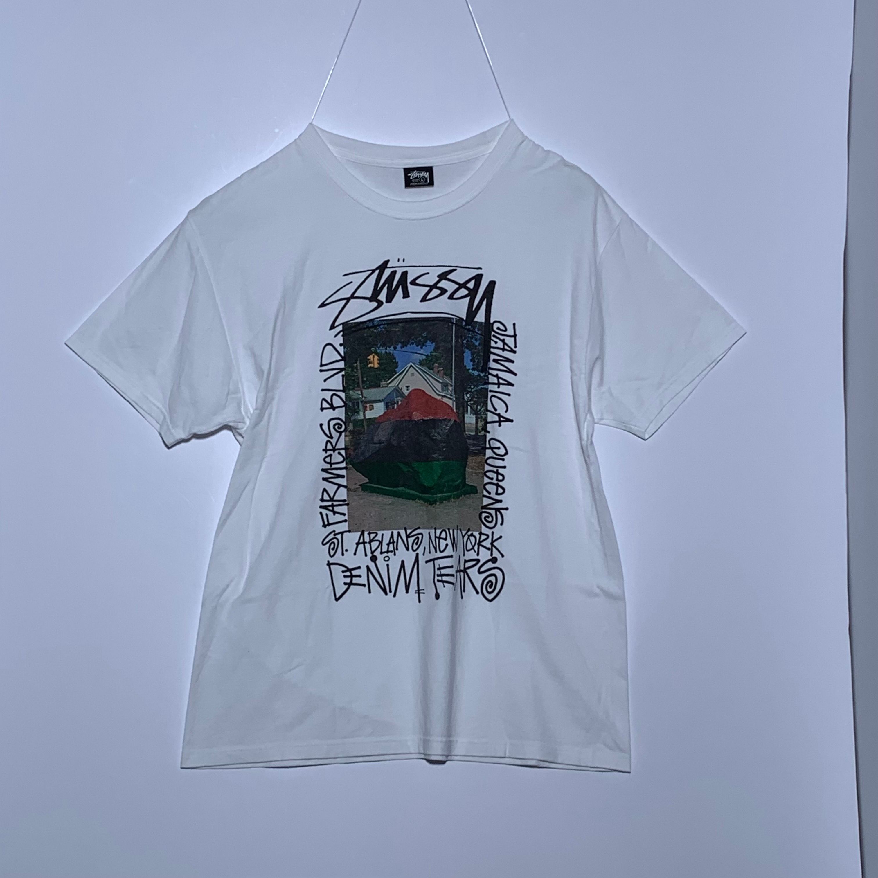 Stussy & Denim Tears Farmers Blvd. Tee "White"
