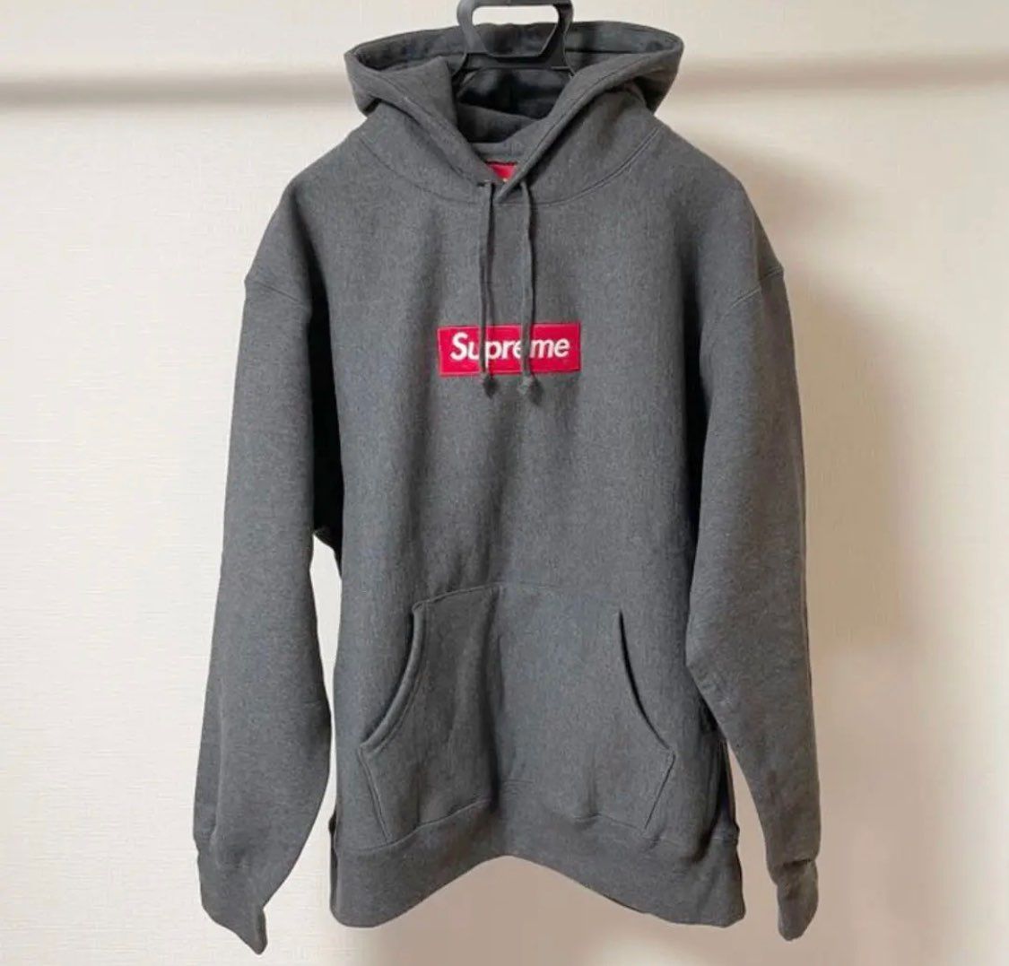 Supreme Box Logo Hooded Sweatshirt "Charcoal" (21FW)