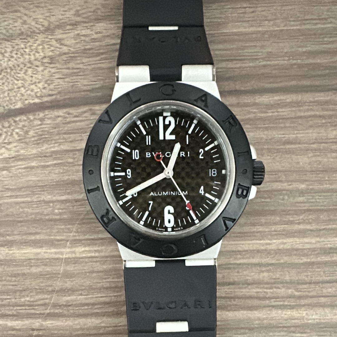 ブルガリ アルミニウム AL38TA ブラック