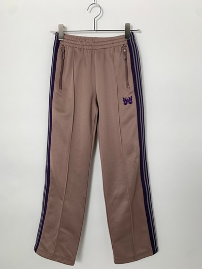 NEEDLES Straight Track Pants Poly Smooth "Taupe"