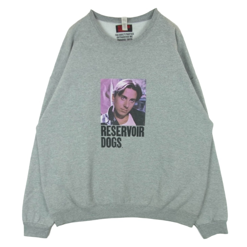 WACKO MARIA ワコマリア reservoir dogs CREW NECK SWEAT SHIRT レザボア・ドッグス クルーネック スウェット トレーナー グレー系 2XL【中古】