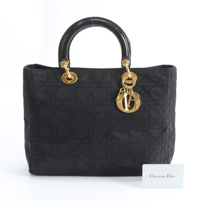 ■美品 クリスチャンディオール カナージュ レディディオール ハンドバッグ