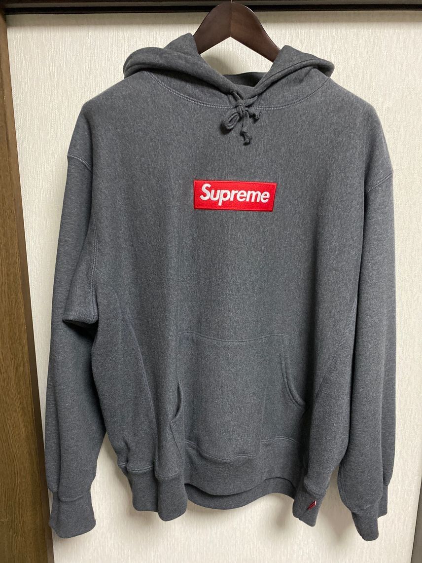 Supreme Box Logo Hooded Sweatshirt "Charcoal" (21FW)