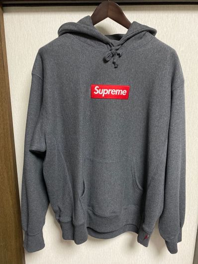 Supreme Box Logo Hooded Sweatshirt "Charcoal" (21FW)