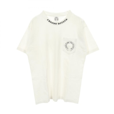 Chrome Hearts Horseshoe Neck Logo Print S/S T-Shirt "White"