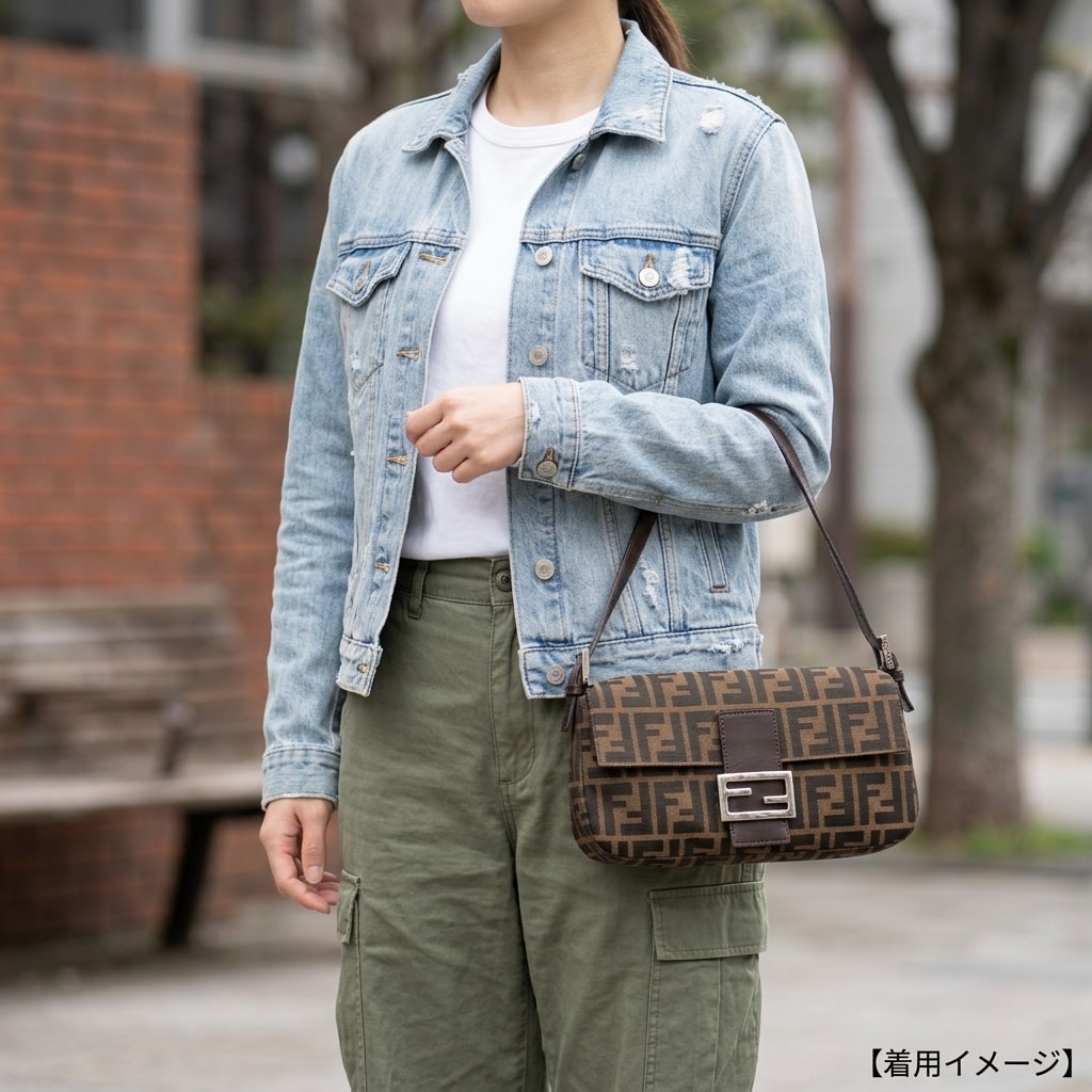 B (目立った傷や汚れなし)】フェンディ マンマバケット ズッカ