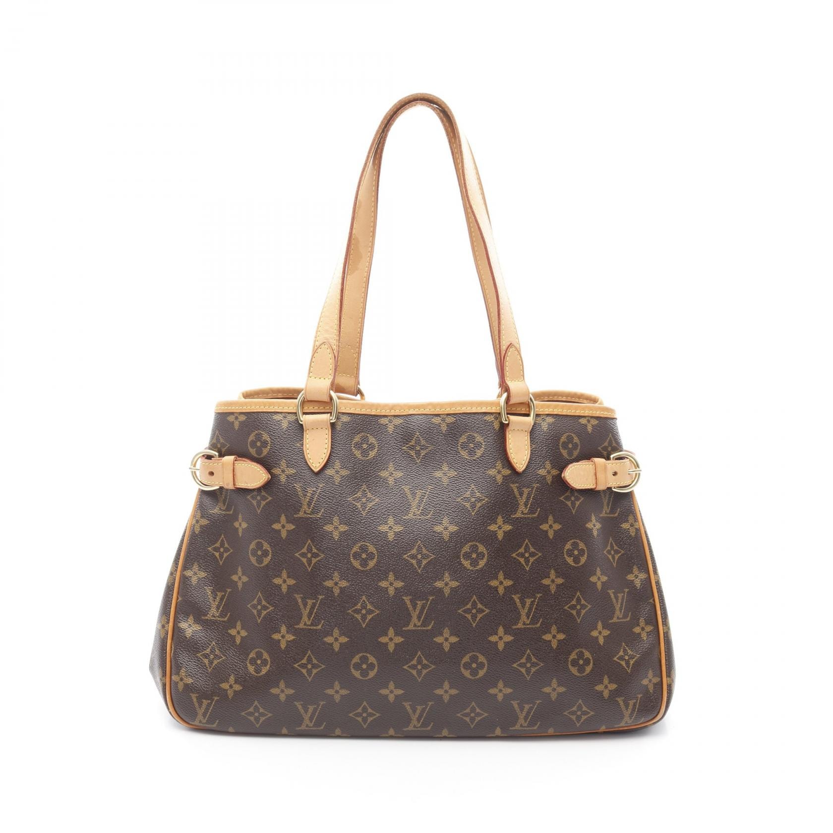 ルイ・ヴィトン LOUIS VUITTON バティニョール オリゾンタル ショルダーバッグ バッグ PVCコーティングキャンバス レザー モノグラム レディース ブラウン系 M51154 【中古】