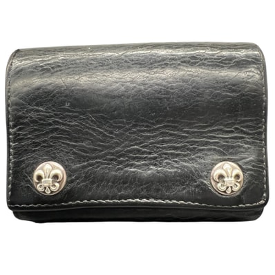 Chrome Hearts 3Fold Wallet BS Flare Button "Black"
