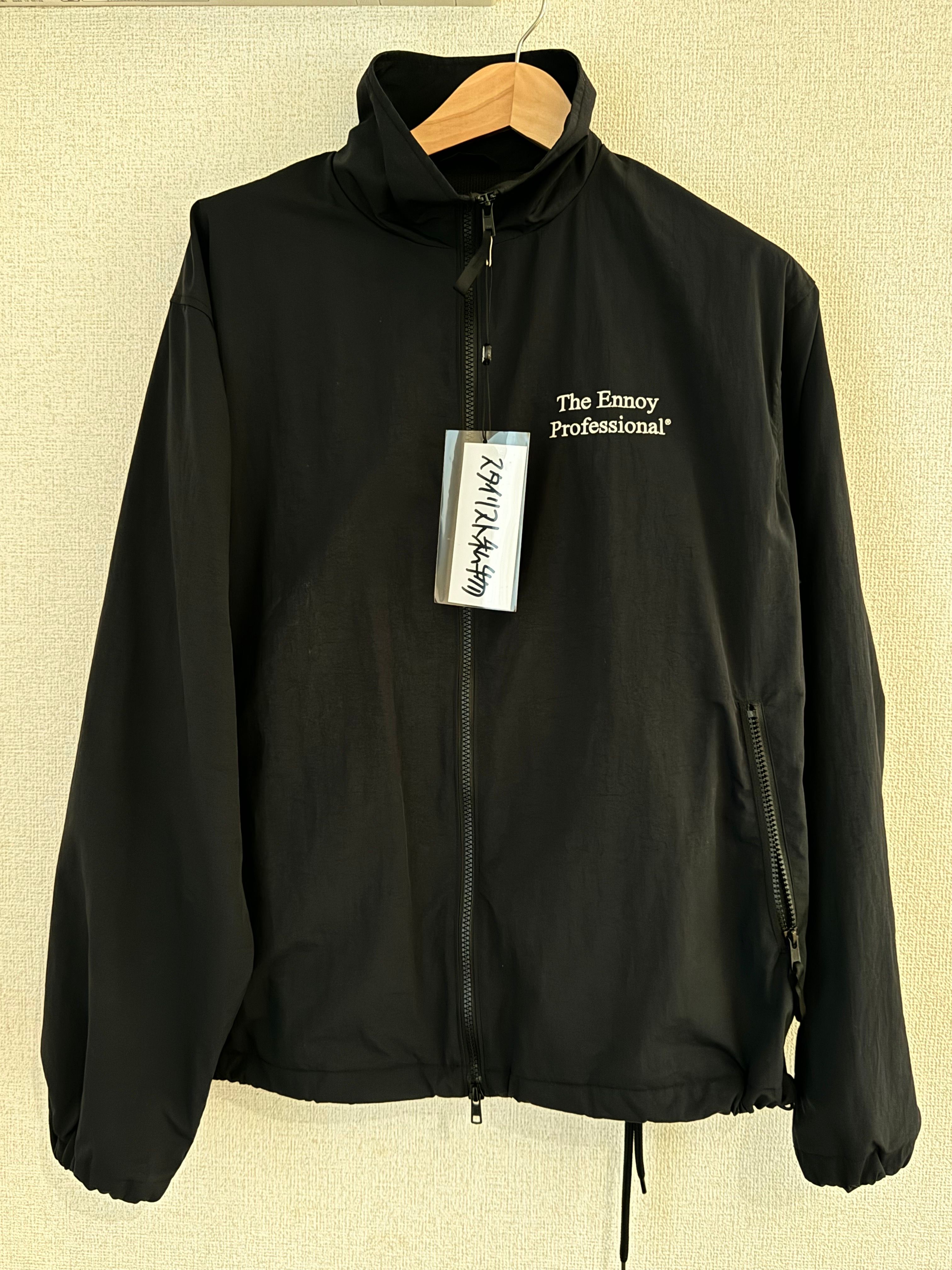 ENNOY 23AW Stylistshibutsu Nylon Track Suit Set Up Black × White AW23BRENJK02LP / AW23BRENPT04LP