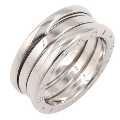 ブルガリ BVLGARI B-zero1 ビーゼロワン リング 3バンド リング・指輪 ジュエリー K18WG(ホワイトゴールド) メンズ レディース シルバー系 【中古】