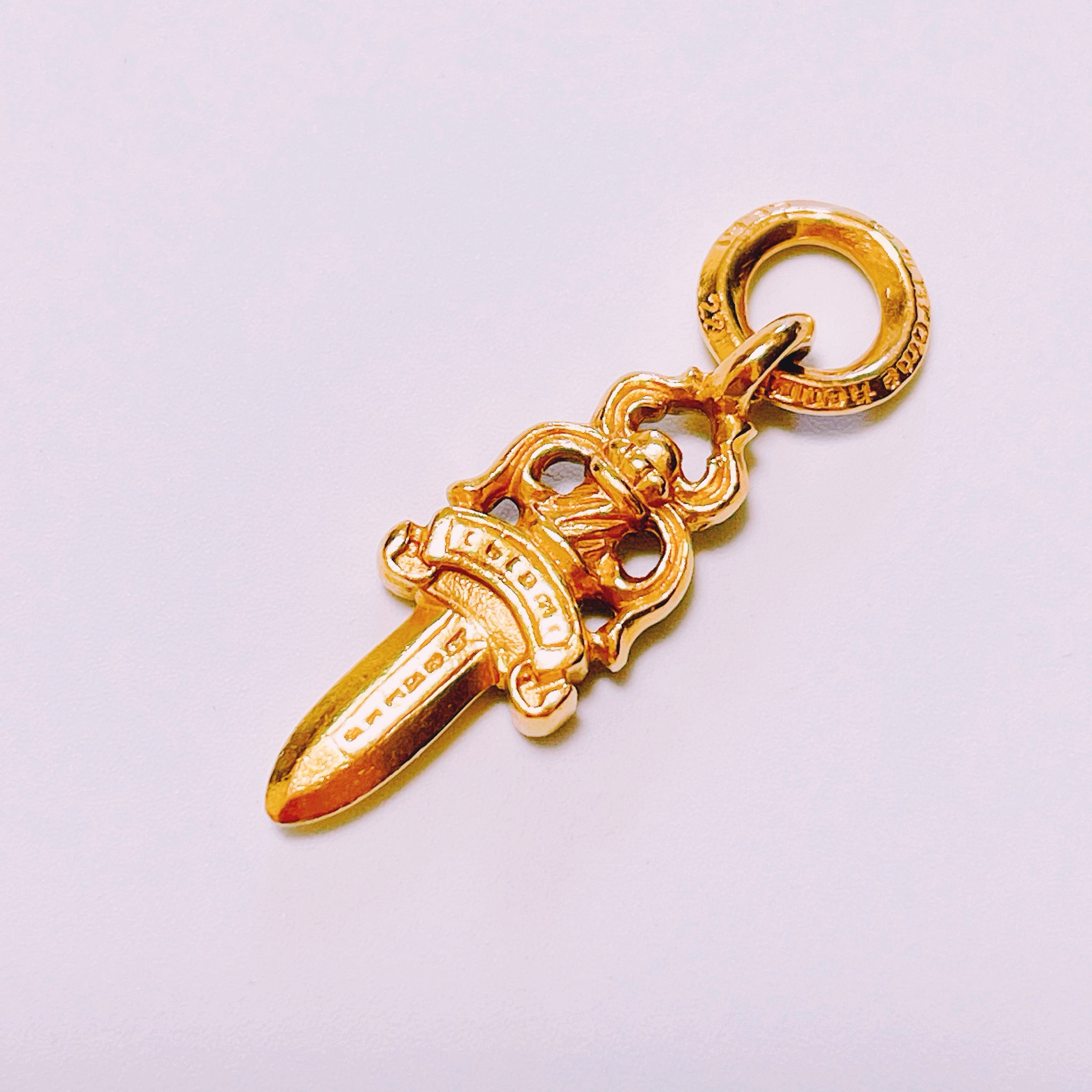 Chrome Hearts 22K #5 Dagger Charm "Gold"